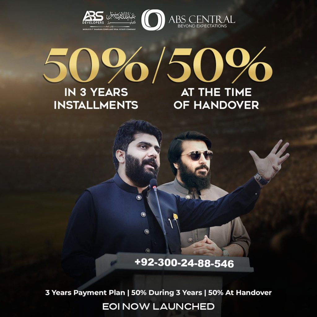 ABS Central – A Red-Hot December Deal by ABS Developers in Bahria Town Lahore
