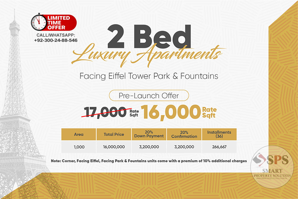 The Grand 15 Payment Plan - Apartments by Landmark Developers Bahria Town Lahore